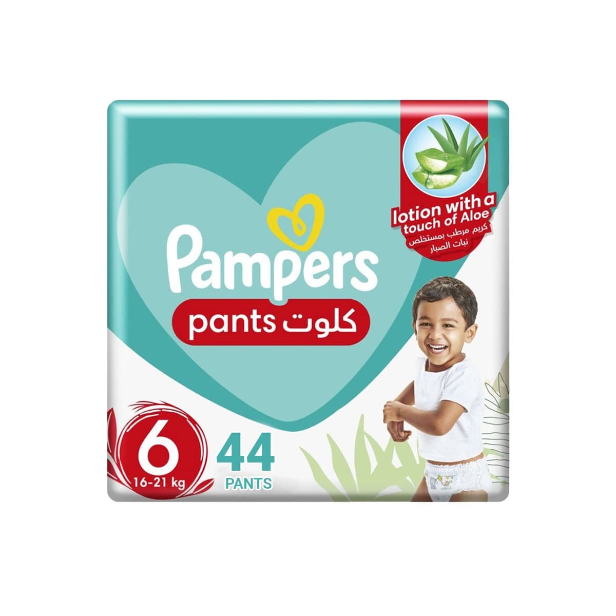 44_1_498ef3a7-1cf5-4959-9c4d-a2d8aa7fbdb1 Pampers Pants Size - 6 Baby-Dry with Aloe Vera Lotion, Stretchy Sides, and Leakage Protection, Size 6, 16-21 kg, - Image 1