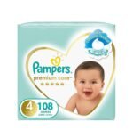 Pampers Premium Care Diapers, Size 4, 9-14 kg - Image 4