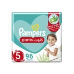 Pampers Pants Size 5 Baby-Dry with Aloe Vera Lotion, Stretchy Sides, and Leakage Protection, , 12-18 kg, - Image 5