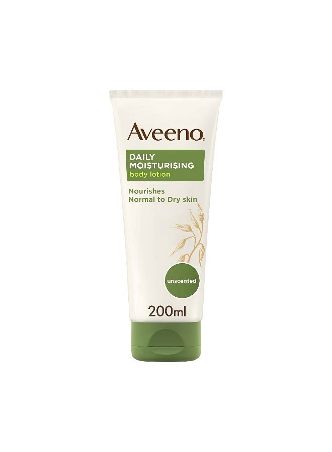 Aveeno-02Daily Daily Moisturising Lotion, For Normal to Dry Skin Care, With Prebiotic Oatmeal and Glycerin, Moisturizes for 24 Hours, 200 ml - Image 1