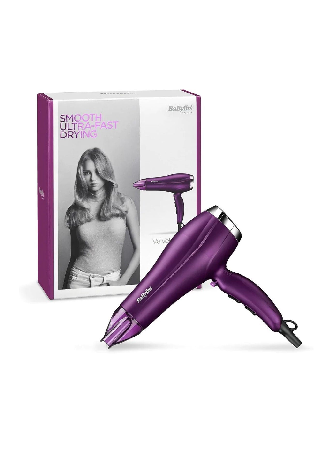 BaBylissVelvetOrchid2300DCHairDryer_Built-in3Heat_2SpeedSettingsWithCoolShot_Ionicfrizz-ControlForSmoothHair_StylishLightweightDesignForComfortUse_5513PSDE BaByliss Velvet Orchid 2300 DC Hair Dryer, Built-in 3 Heat & 2 Speed Settings With Cool Shot, Ionic frizz-Control For Smooth Hair, Stylish Lightweight Design For Comfort Use, 5513PSDE - Image 1