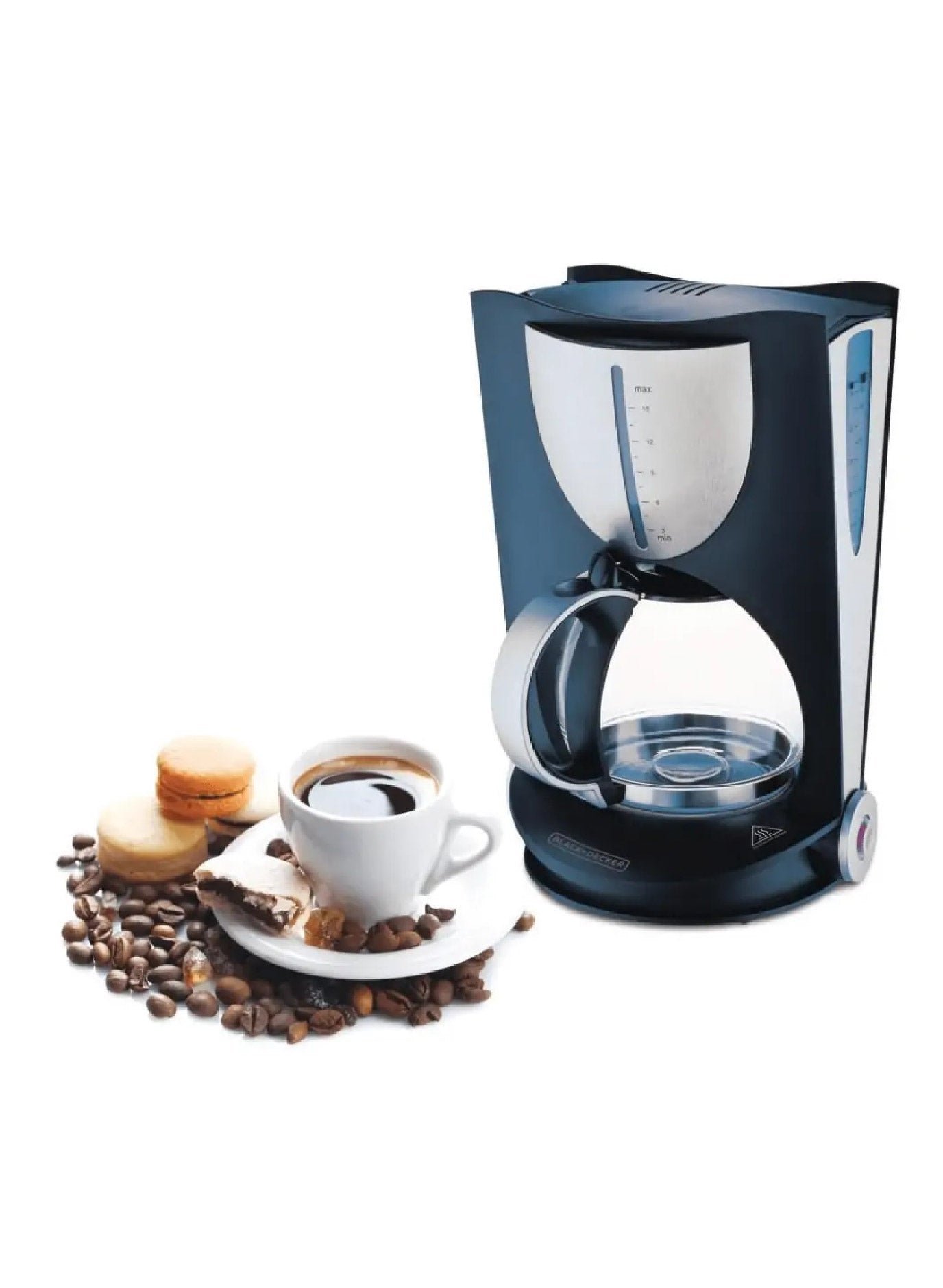 Black_Decker12Cup1000WElectricCoffeeMakerwithGlassCarafe_Black_DCM80 Black+Decker 12 Cup 1000W Electric Coffee Maker with Glass Carafe (Black) DCM80Black+Decker 12 Cup 1000W Electric Coffee Maker with Glass Carafe (Black) DCM80 - Image 1