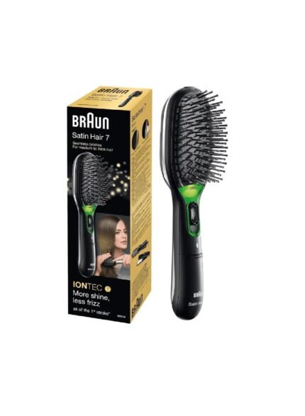 Braun Satin 7 Hair Styler Comb Brush, Black, BR710
