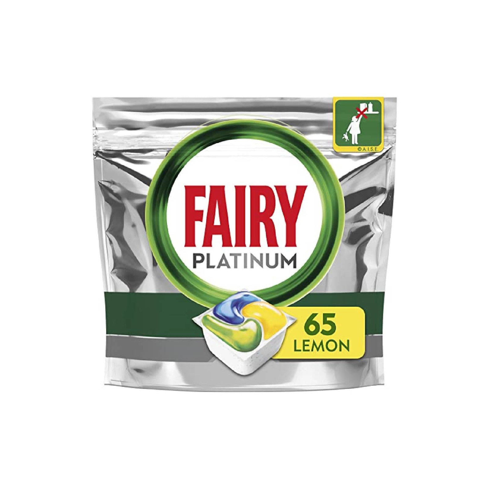 Fairyplat65-01 FAIRY Platinum all in one Powerfull Dishwasher Tabs 65 - Image 1