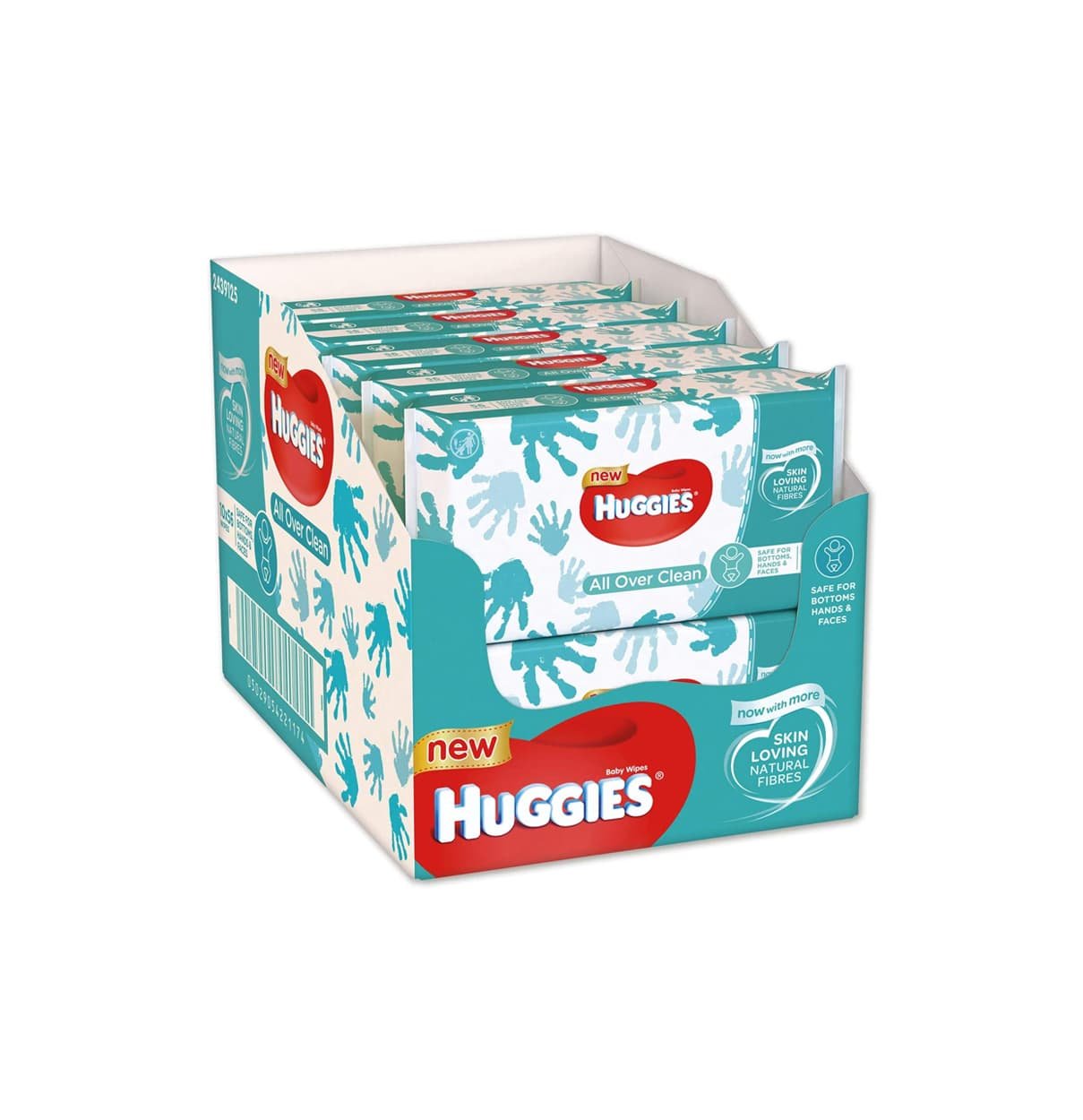 HuggiesAllOverCleanBabyWetWipes Huggies All Over Clean Baby Wet Wipes 56's - (Pack of 10 x 56's - 560counts) (Safe for face & Hands) - Image 1