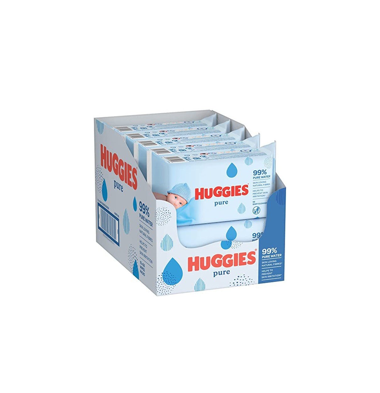 OpzveufQoUqNJB2aS8uCnCkTAd2vO4LgWFFN8gm5_33b4036d-29f9-4dd9-9917-822c115f9fe2 Huggies Baby Wipes Pure, 56s x 10 (560 Wipes) - Image 1
