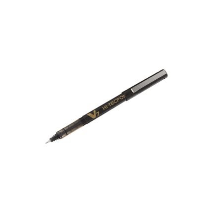 Pilot BX-V7-B Hi-Tecpoint Rollerball Pen, 0.7 mm Tip - Black, Box of 12