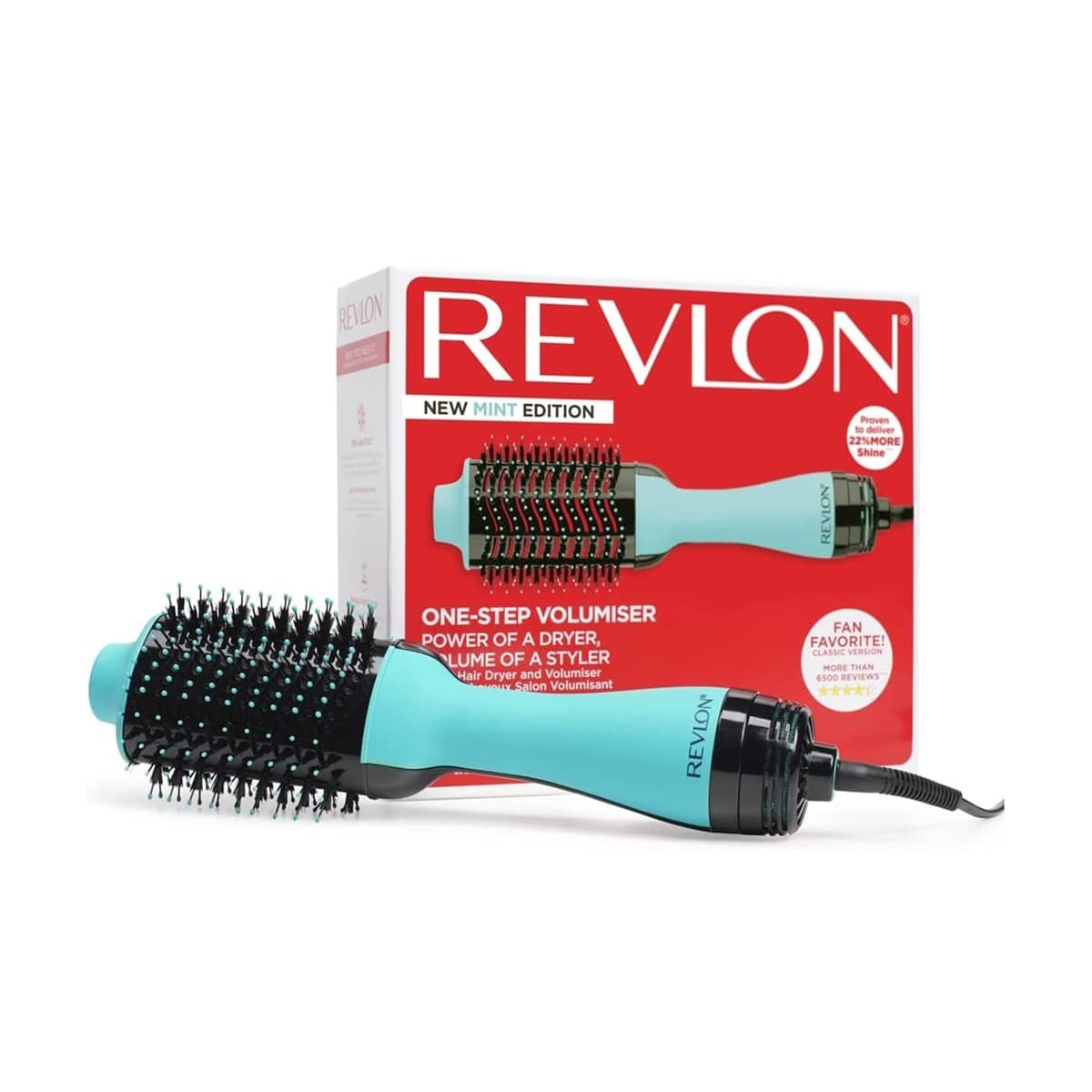 RevlonHairToolsSalonOne-StepHairDryerandVolumiser Revlon Hair Tools Salon One-Step Hair Dryer and Volumiser - New Mint Edition , RVDR5222 - Image 1