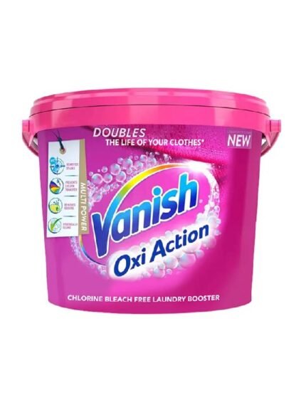 VANISH OXI ACTION NEW MULTI-POWER FABRIC STAIN REMOVER POWDER , 2.4KG
