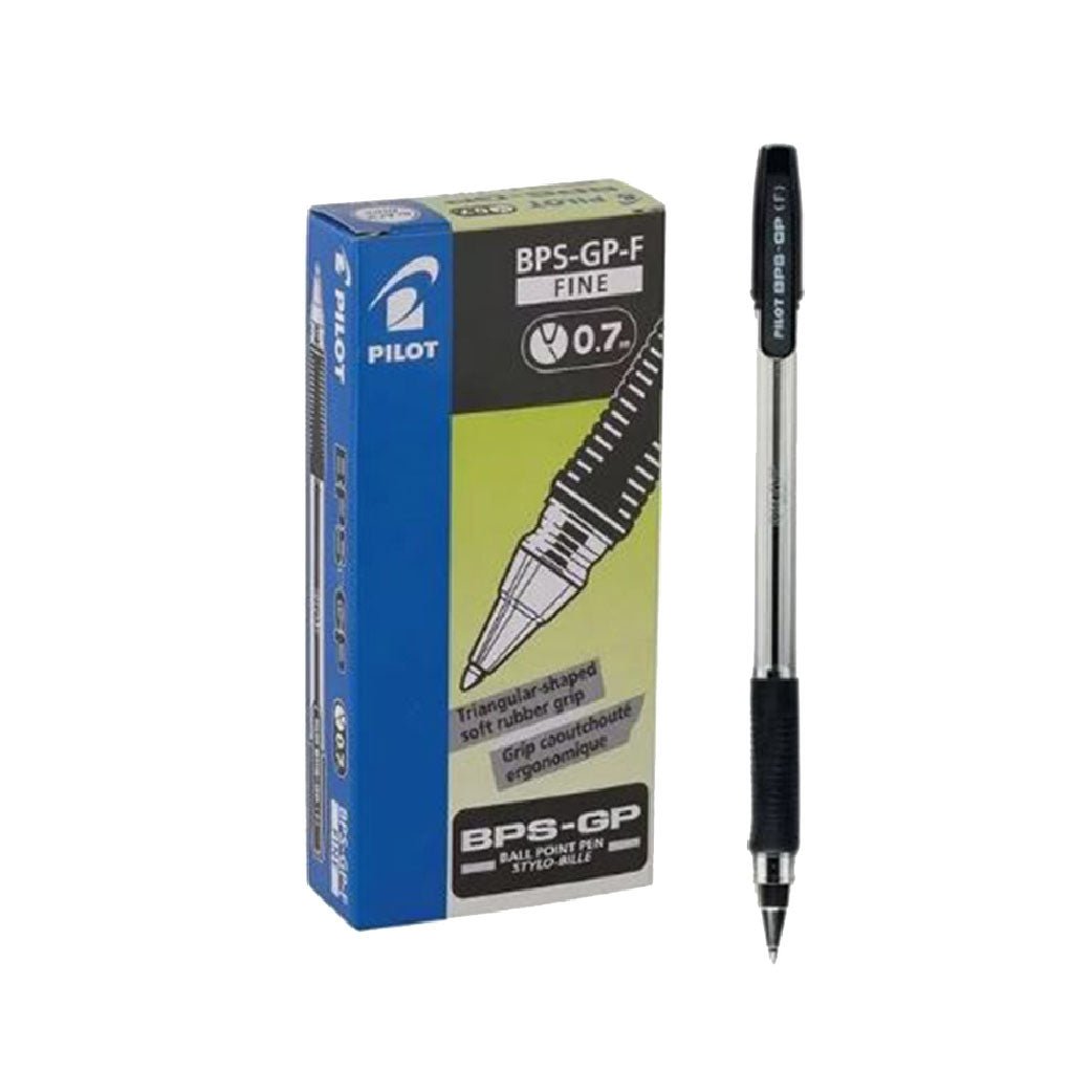 website-16 Pilot Bps-Gp Ball Point Pen - 0.7mm, Black - Pack of 12 - Image 1